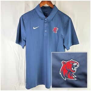 Rogers State Hillcats RSU Nike Dri Fit Polo‎ Shirt Blue Mens Small CI4470 NWT